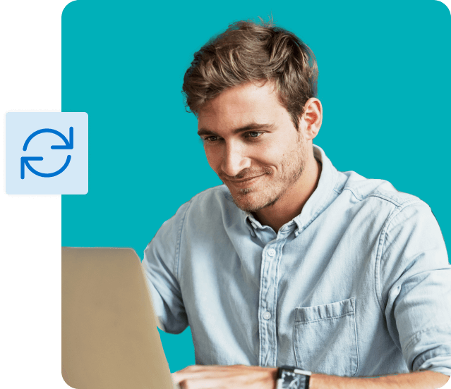 man on laptop