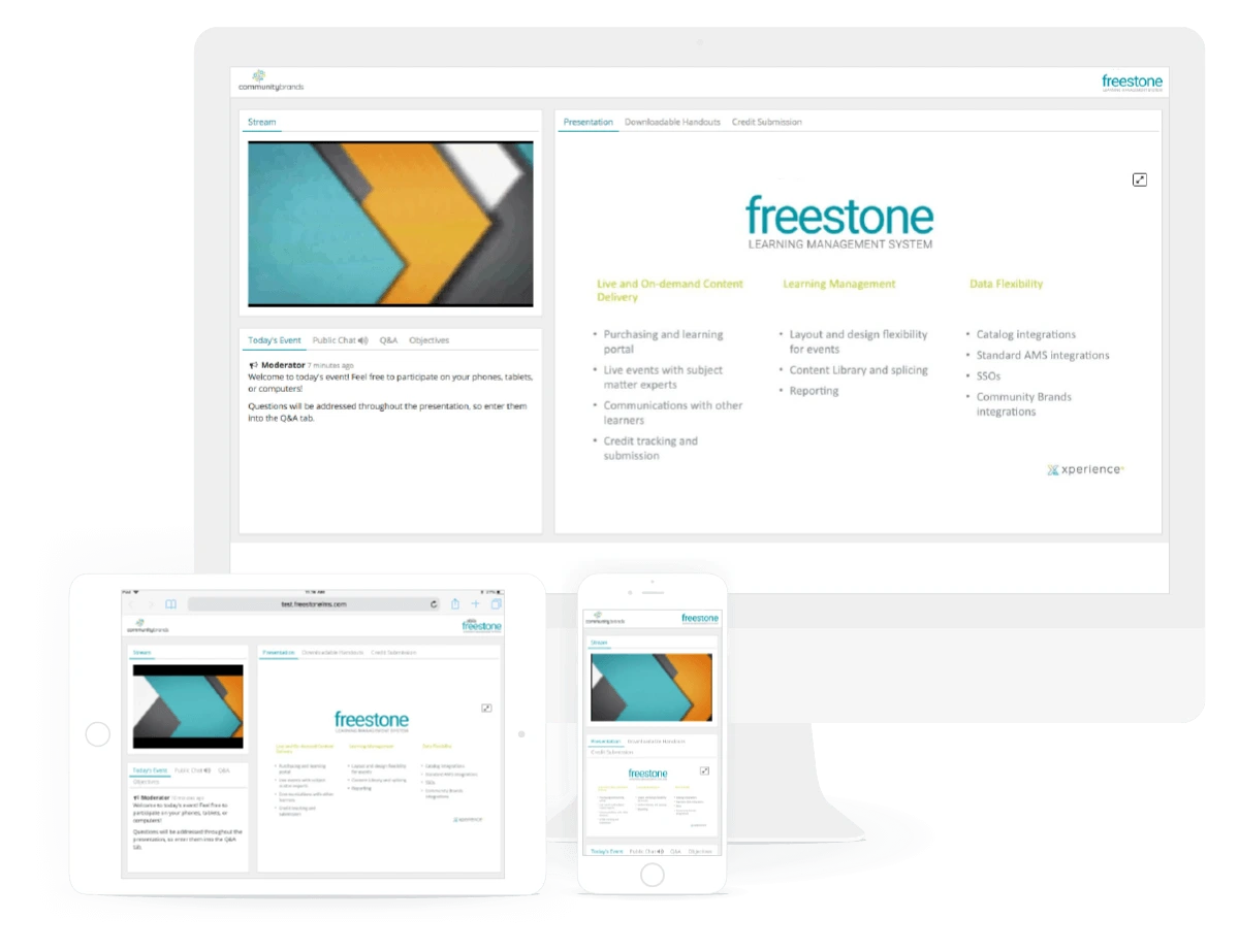 freestone product screenshots